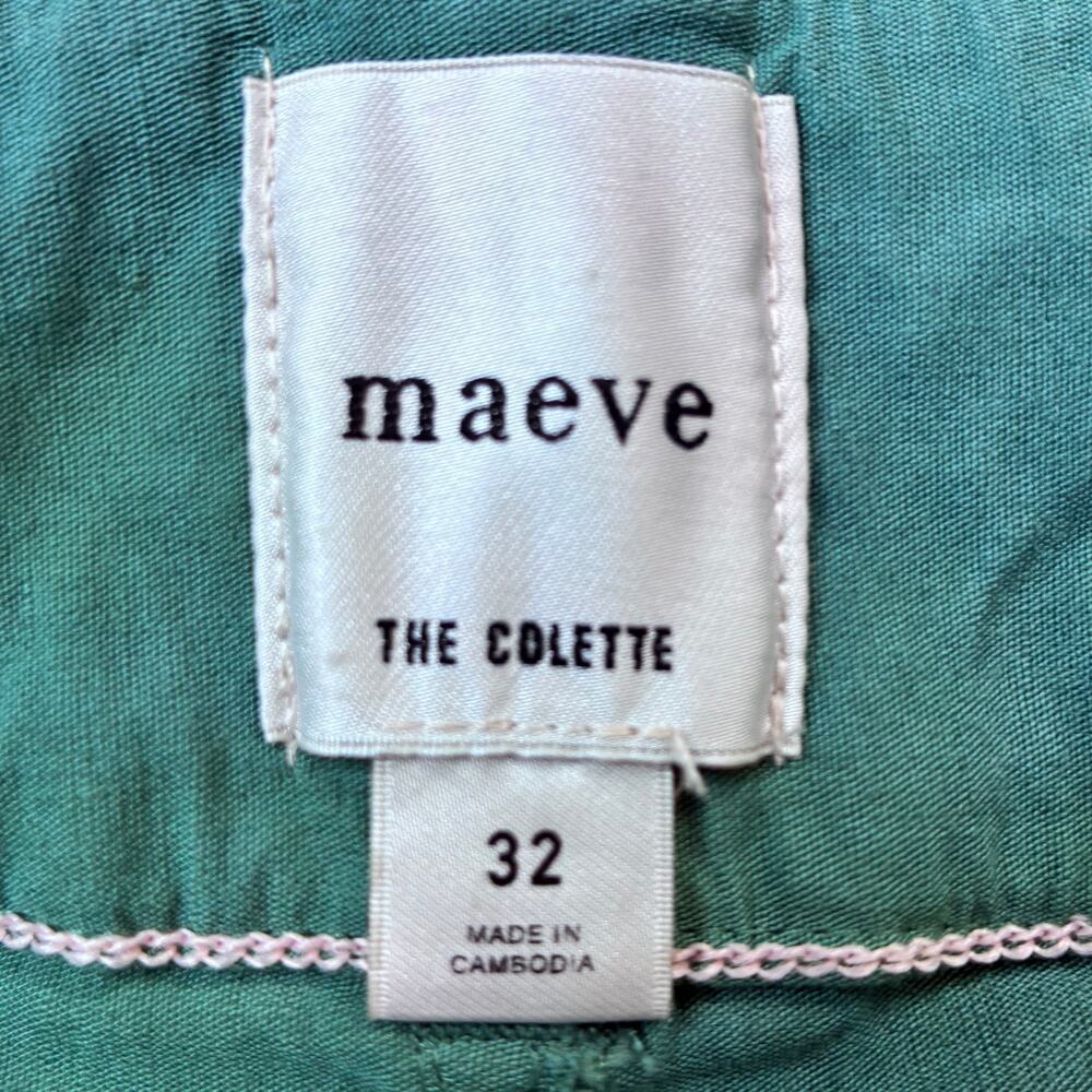 Maeve The Colette Green Cropped Wide Leg Trouser —size 32 - Picture 4 of 9